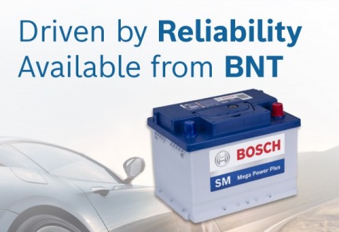 Bosch automotive batteries are now available through the BNT